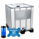 Mayhems - PC Coolant - X1 Premix - Eco Friendly Series, UV Fluorescent, 1000 Litre IBC, Electric Ocean Blue