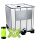 Mayhems - PC Coolant - X1 Premix - Eco Friendly Series, UV Fluorescent, 1000 Litre IBC, Laser Yellow Green