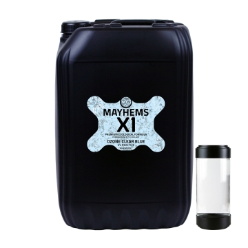 Mayhems - PC Coolant - X1 Premix - Eco Friendly Series, UV Fluorescent Blue, 25 Litre, Ozone Clear Blue