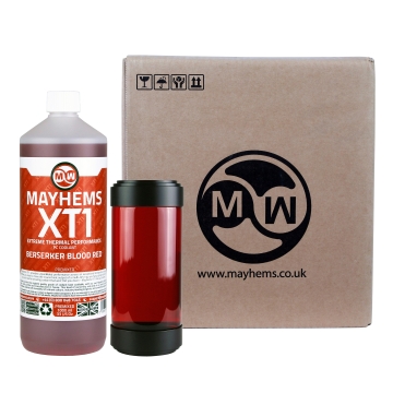 Mayhems - PC Coolant - XT-1 Premix - Thermal Performance Series - 6 x 1 Litre - Berserker Blood Red
