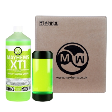 Mayhems - PC Coolant - XT-1 Premix - Thermal Performance Series - 6 x 1 Litre - UV Laser Yellow Green