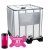 Mayhems - PC Coolant - X1 Premix - Eco Friendly Series, UV Fluorescent, 1000 Litre IBC, Hot Cherry Pink