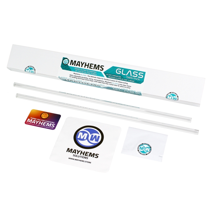 Mayhems - Premium Glass Tubing - 13 mm OD - 2 x 50 cm Lengths