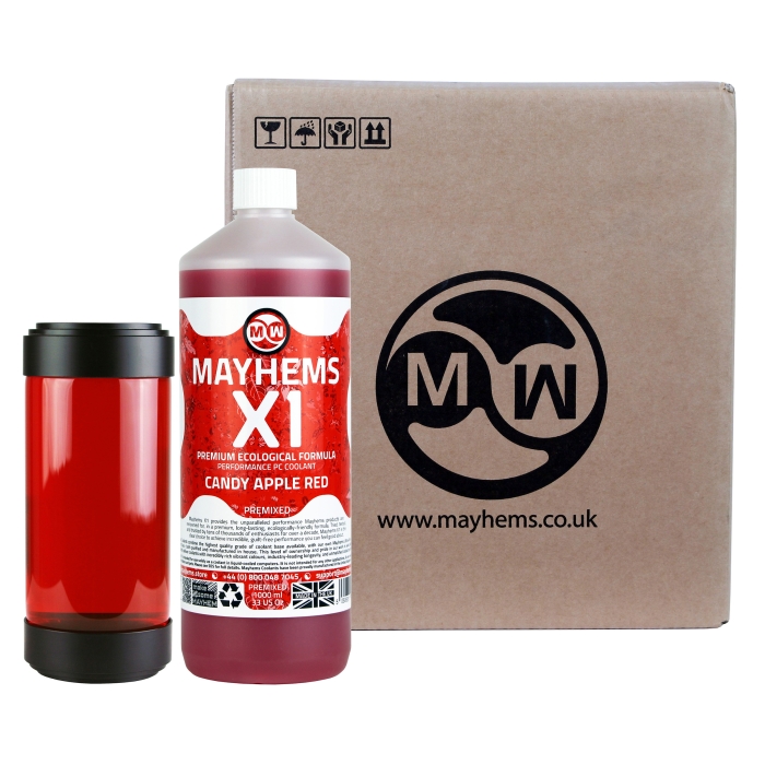 Mayhems - PC Coolant - X1 Premix - Eco Series - Candy Apple Red - 6 x 1 Litre