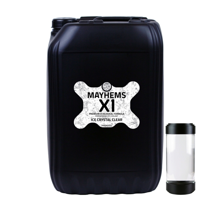 Mayhems - PC Coolant - X1 Premix - Eco Series - Ice Crystal Clear - 25 Litre