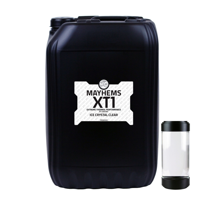Mayhems - PC Coolant - XT1 Premix - Thermal Peformance Series - Ice Crystal Clear - 25 Litre