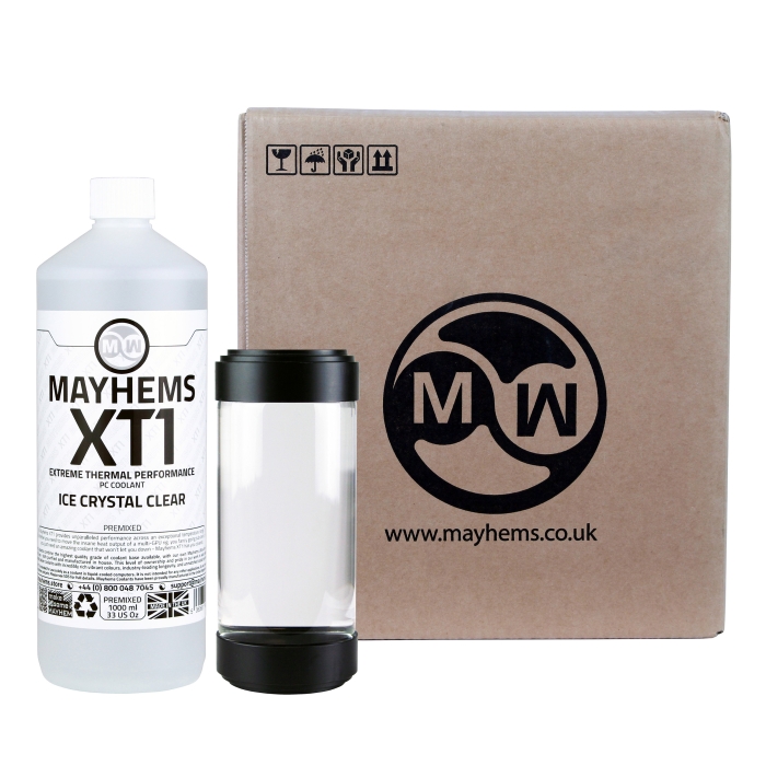Mayhems - PC Coolant - XT1 Premix - Thermal Performance Series - 6 x 1 Litre - Ice Crystal Clear