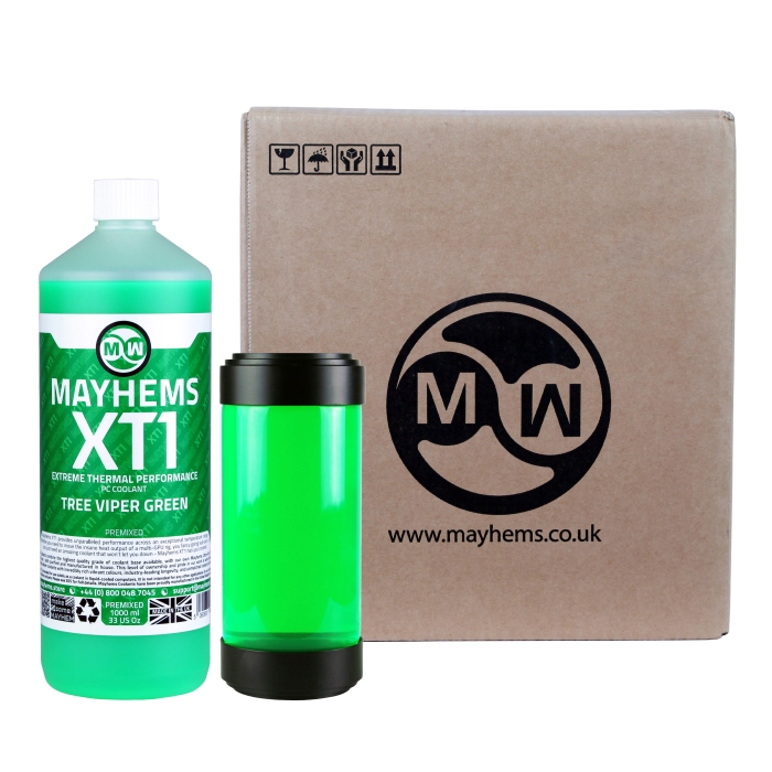 Mayhems - PC Coolant - XT1 Premix - Thermal Performance Series - 6 x 1 Litre - Tree Viper Green